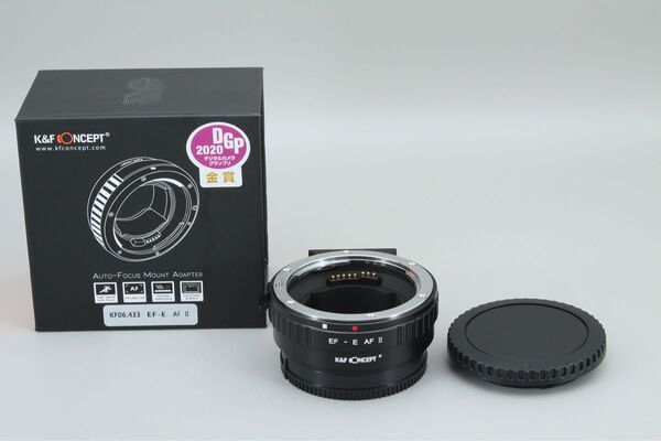 〓美品〓K&F Concept レンズマウントアダプター EF-E AF II KF-EFE-AF2 @5719