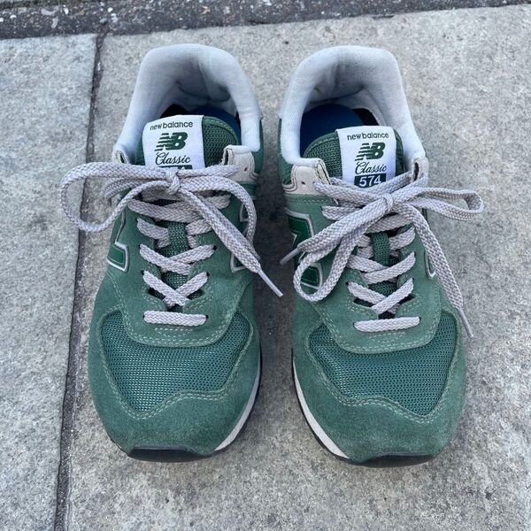 New Balance 574 グリーン スニーカー ニューバランス