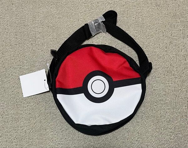 《新品》ポケモン モンスターボール ポシェット ショルダーバッグ カバン バッグ 丸型 キッズ 子供