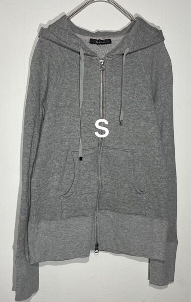 StyleNote ジップアップパーカー Sサイズ グレー 無地 羽織り ジップパーカー スウェット シンプル 春夏 秋冬