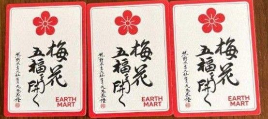 大阪万博 関西万博 梅干し 引き換え券 EARTH MART 3枚セット