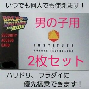 即日発送!翌日到着! USJ アクセスカード 最強エクスプレスパス ユニバ 優先 男の子 フラダイ ハリドリ等可能 2枚セット