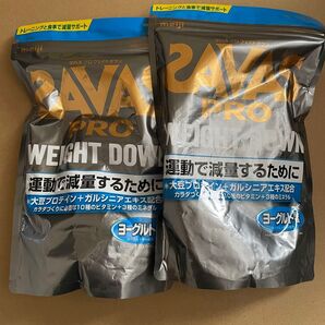 【2袋】明治 SAVAS PRO Weight Down ヨーグルト風味