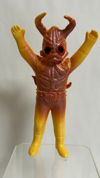 仮面ライダー ショッカー怪人 地獄サンダー ミニソフビ 当時物