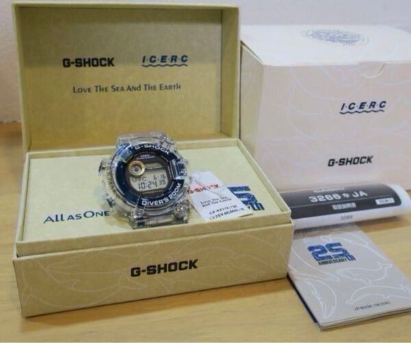 オリジナルケース、G-SHOCK付き!カシオ フロッグマン 25周年 GF-8251K-7JR 未使用品