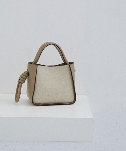 ADAM ET ROPE' 〈追加〉【WEB限定】むすびミニバッグ グレー 美品