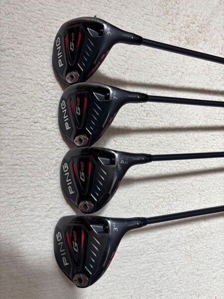 PING G410 フェアウェイウッド 4本セット 3W 5W 7W 9W