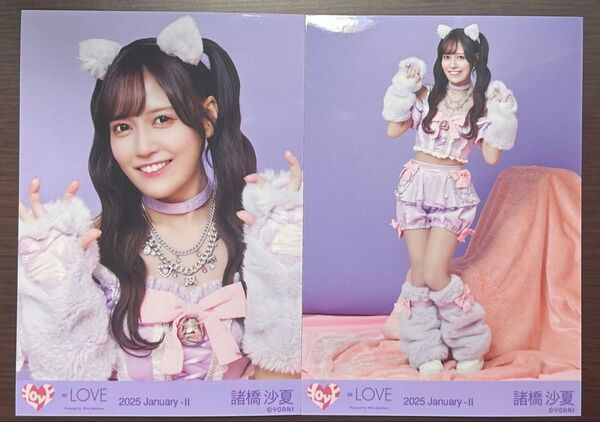 =LOVE イコラブ 7周年コンサート衣装 猫耳 生写真 諸橋沙夏
