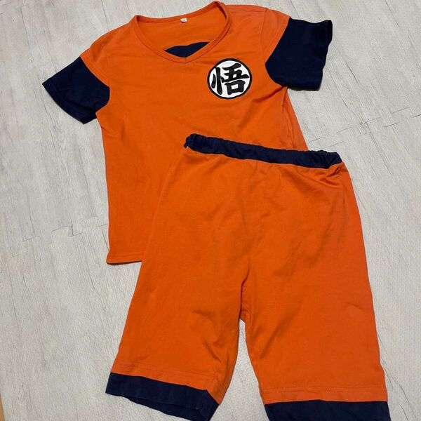 ドラゴンボール 半袖Tシャツ&ハーフパンツ パジャマ 130