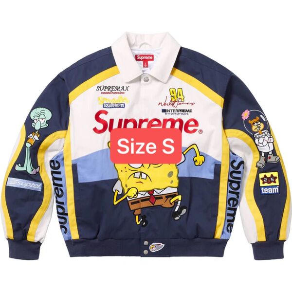 Supreme x SpongeBob SquarePants Jeff Hamilton Racing Jacket