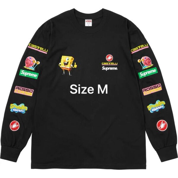 Supreme x SpongeBob Castelli Racing L/S Tee "Black"