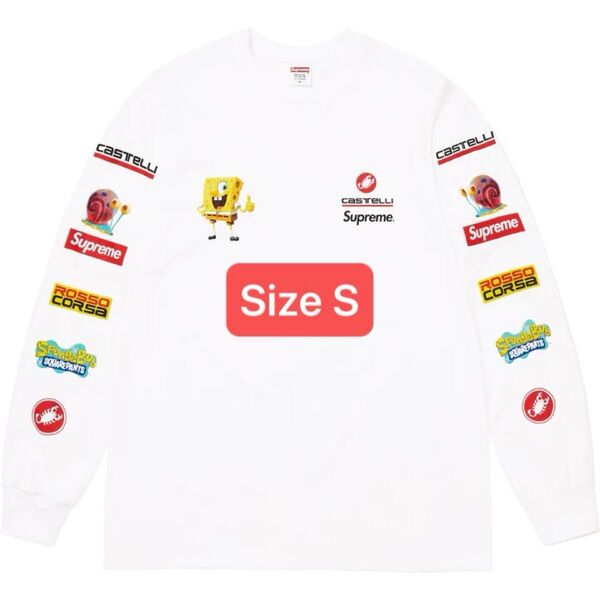 Supreme x SpongeBob Castelli Racing L/S Tee "White"