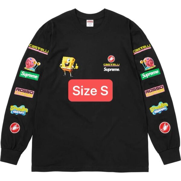Supreme x SpongeBob Castelli Racing L/S Tee "Black"