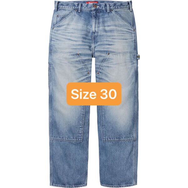 Supreme Worn Double Knee Painter Pant "Denim"