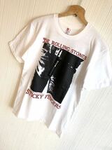 ☆★激レア 90s VINTAGE ROLLING STONES ローリングストーンズ STICKY FINGERS ジップ付き プリントTシャツ オールド ビンテージ☆★_画像3