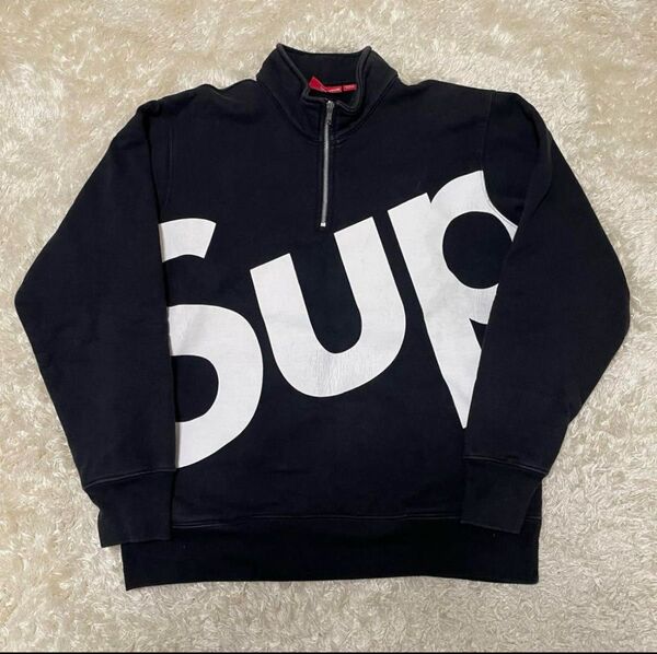 SUPREME Sup Half Zip Pullover BLACK Lサイズ