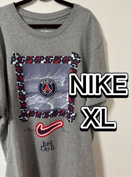 週末セール☆NIKE nike Tシャツ パリ・サンジェルマン グレー XL