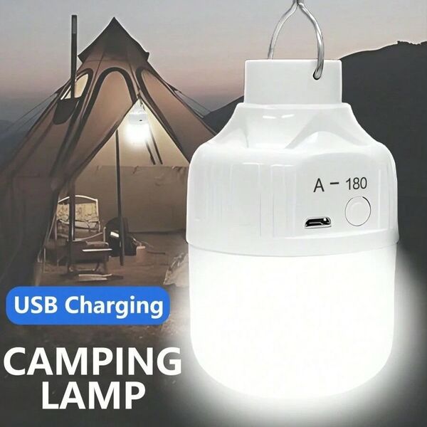 【充電式 多機能】USB LEDポータブルランプ テント 緊急 ランプ ランタン アウトドア キャンプ シンプル713582