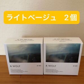 Nオーガニック&WOLF UVセラムリキッドファンデーション UF-002 ライトベージュ2個 ハンドクリーム2個 化粧下地 1個