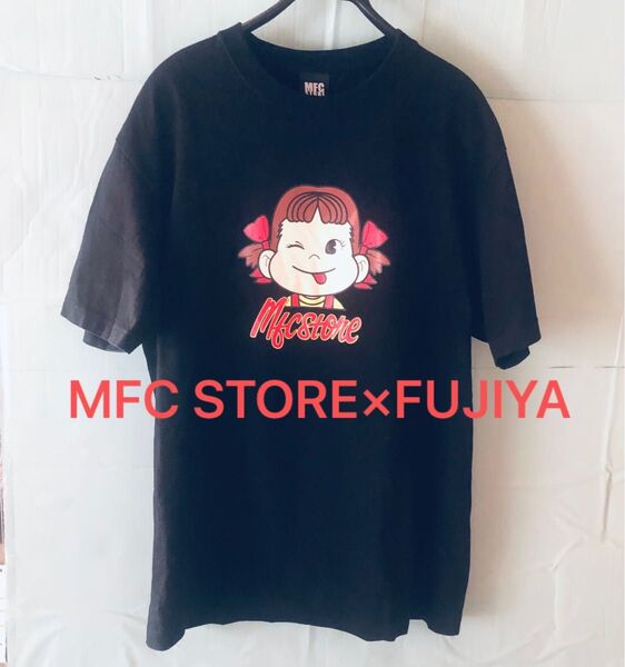 MFC STORE × FUJIYA ペコちゃん Tシャツ 黒 Lサイズ