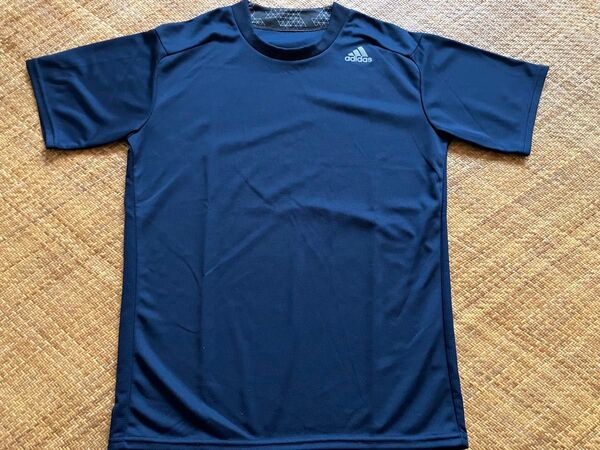 adidas クライマクール半袖Tシャツ、ネイビー M
