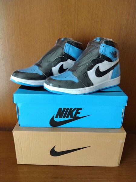 27.5cm NIKE AIR JORDAN1 RETRO HIGH OG ユニバ―シティブルー/UNCトゥ 新品未使用
