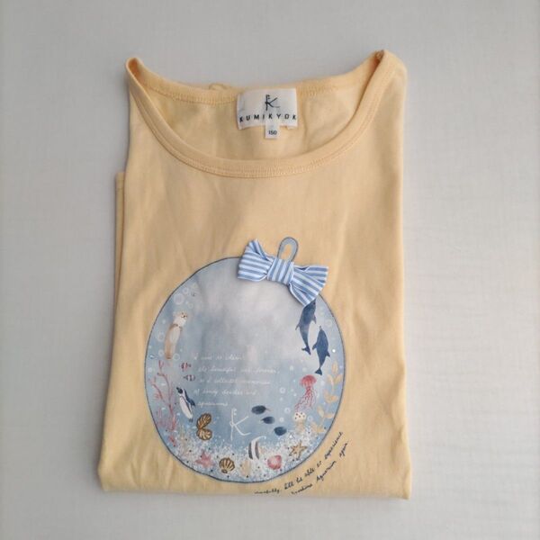 150★組曲 えのすいカットソー 半袖Tシャツ 黄色