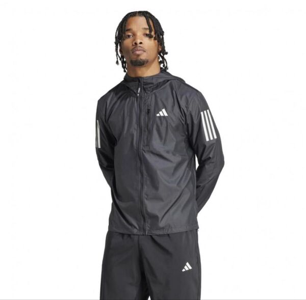 アディダス ランニング ウインドブレーカー オウン ザ ラン ジャケット ブラック adidas メンズ ADIDAS
