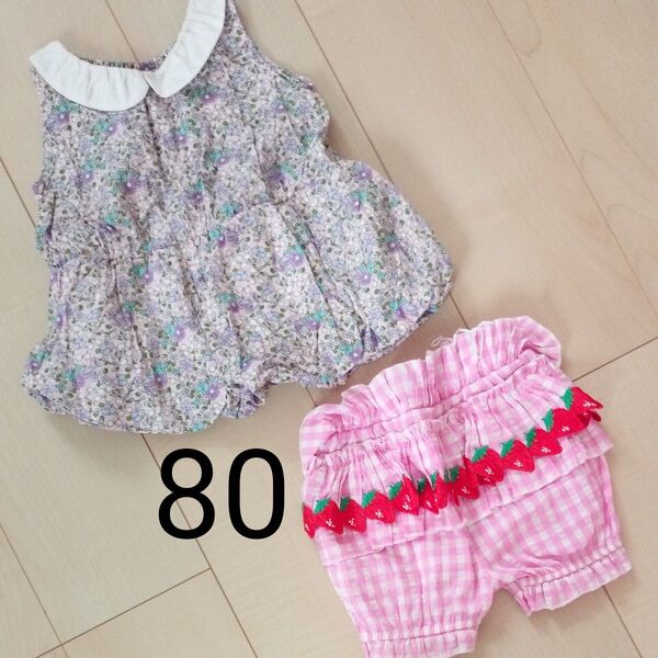 西松屋 ワンピース ショートパンツ まとめ売り 80 子供服 女の子