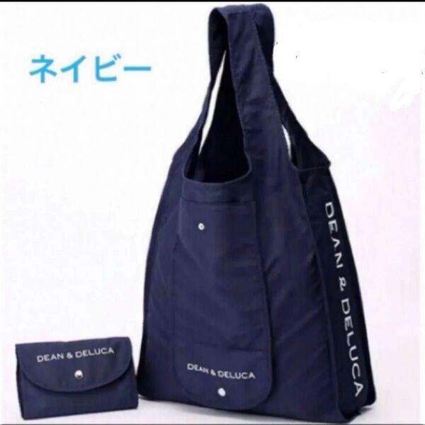 新品 紺色 DEAN & DELUCA エコバッグ トート サブバック ネイビー 再入荷!