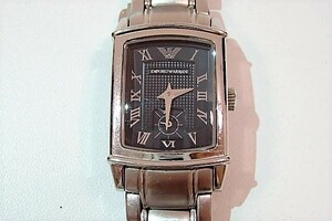  Emporio Armani EMPORIO ARMANI женские наручные часы AR 0250 черный циферблат серебряный breath SS small second [ б/у ]bt1267