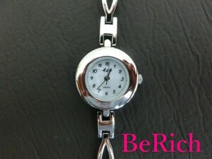 H2O レディース腕時計 シルバー×白 クォーツ SS【中古】ht1099