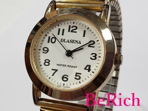 ドラセナ DLASENA レディース 腕時計 DLW-1152 白 ホワイト 文字盤 SS 伸縮 ブレス アナログ クォーツ QZ ウォッチ【中古】ht2873
