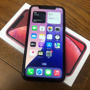 ◆極美品◆iPhoneXR 64GB◆SIMフリー◆レッド◆バッテリー100%◆