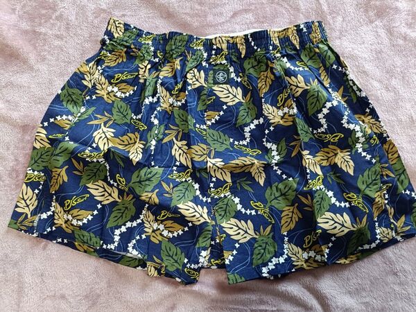Lサイズ PJ's Surf プリント生地前開きトランクス