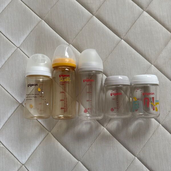 Pigeon 哺乳瓶 5本セット 母乳実感240ml 160ml