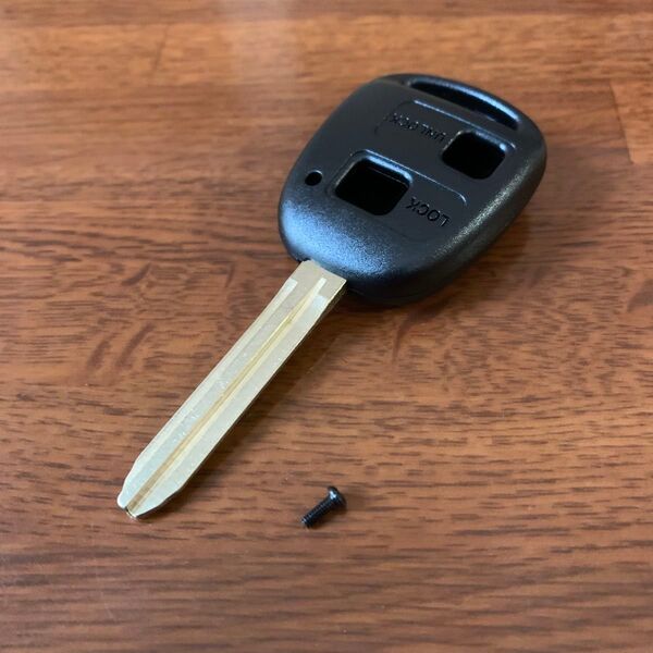 ブランクキー トヨタ ダイハツ 2つボタン キーレス 合鍵 スペアキー TOY43