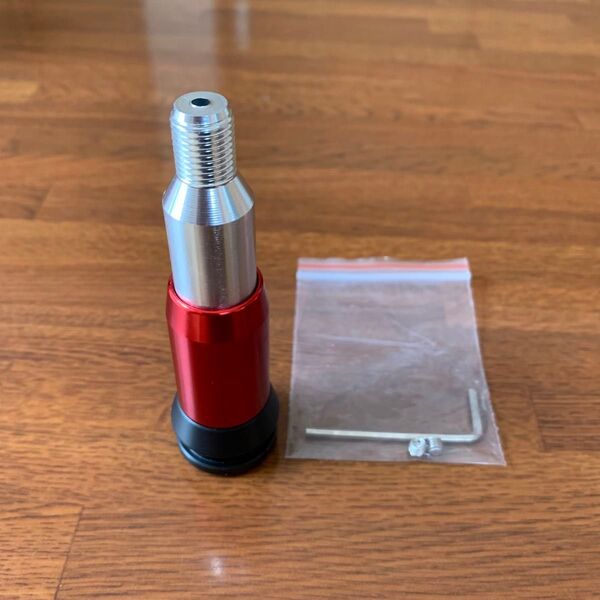 プッシュ式 ギアシフトコンバーター レッド AT用 シフトノブアダプター M12