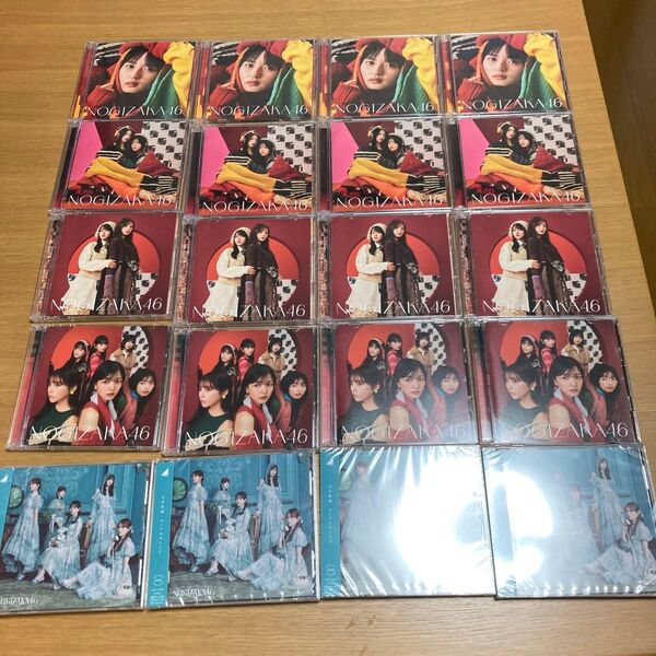 乃木坂46 歩道橋タイプA〜D、ネーブルオレンジ未開封×4 乃木坂46 CD バラ