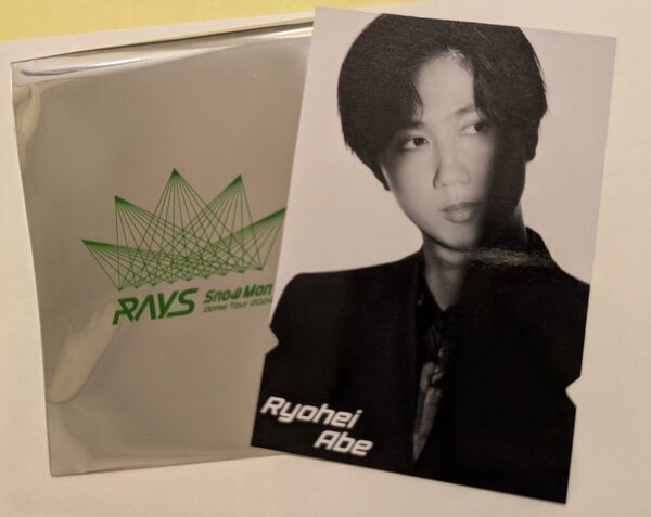 RAYS Snow Man Dome Tour チケット風カード 阿部亮平