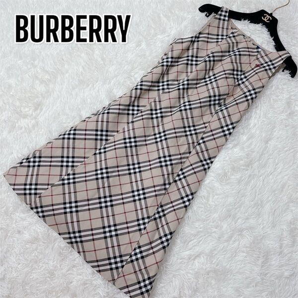 BURBERRY チェック柄ワンピース ノバチェック 希少 バーバリー チェック M