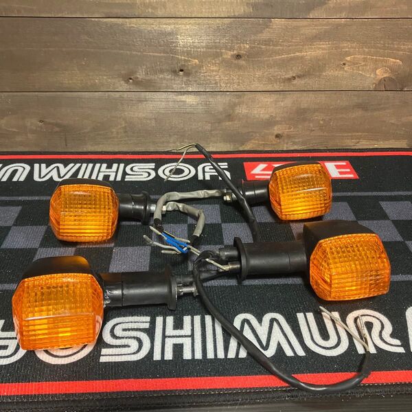 zrx1100 逆車取り外しウインカー前後左右セット zrx1200
