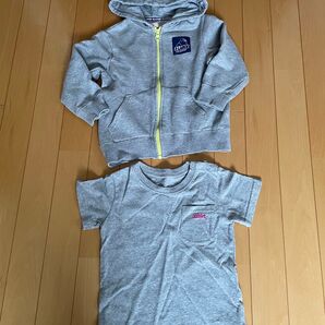 XLARGE kidsパーカー4t Tシャツ3tセット