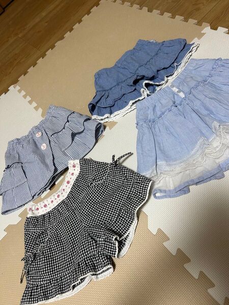 夏服 女の子 キュロット 120