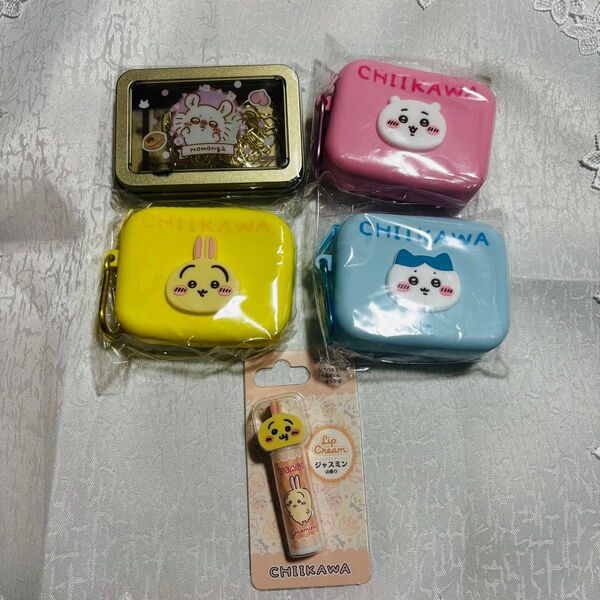 ちいかわ ミニシリコンポーチ リップクリーム モモンガ クリップ まとめ売り