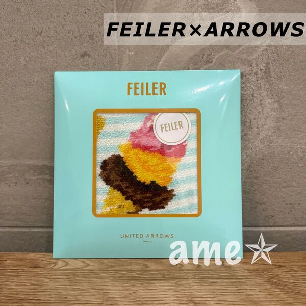 新品 ◎ ARROWS × FEILER アイスクリーム ハンカチ 別注
