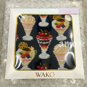 新品 ◎ FEILER × WAKO コラボ 限定 ハンカチ navy 紺色