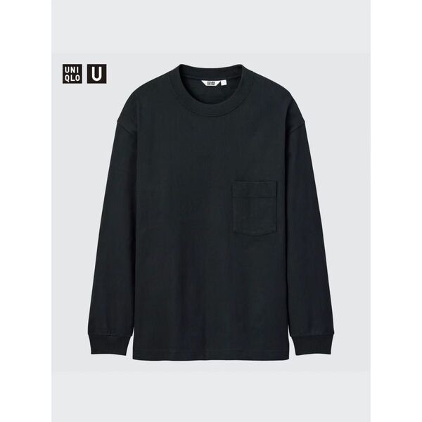 UNIQLO U ユニクロユー クルーネックT(長袖)Sサイズ 黒