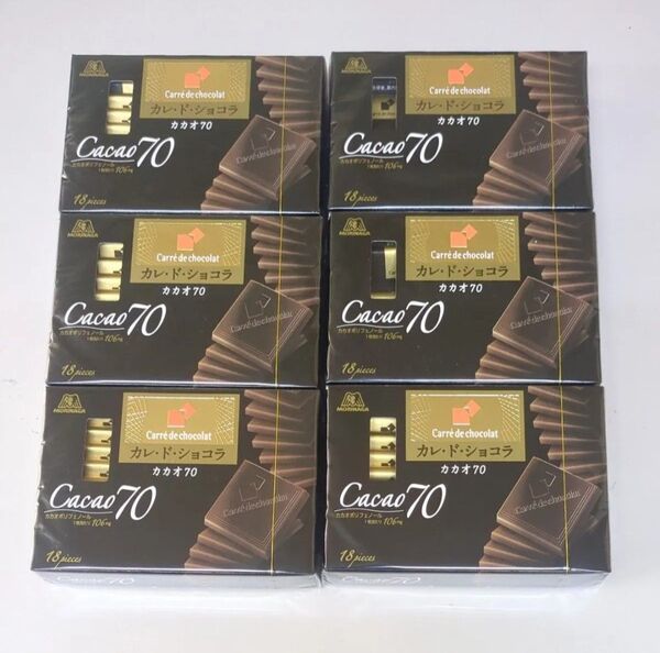 森永製菓 カレドショコラ カカオ70 18枚入×6箱