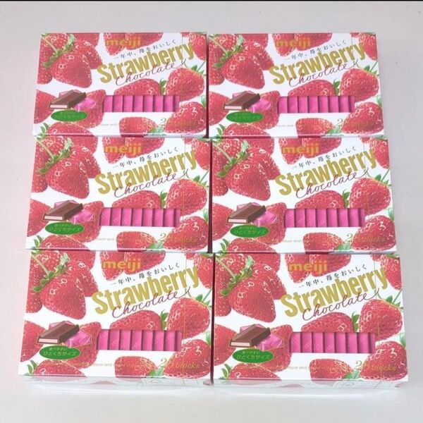 明治 ストロベリーチョコレート 26枚入×6箱